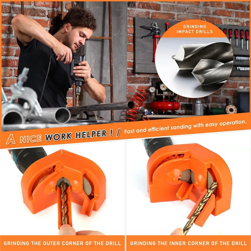 Многофункциональная точилка для шлифования сверл, электрическая точилка для сверл для всех бит, портативная шлифовальная машина для сверл, шлифовальный инструмент