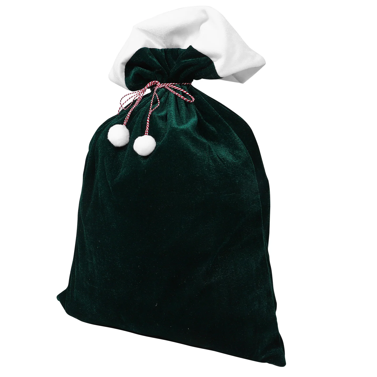 

50X70Cm Christmas Drawstring Gift Bag Santa Claus Fabric Sack Reusable Holiday Party Favor Cloth Bag Large Capacity Xmas Candy