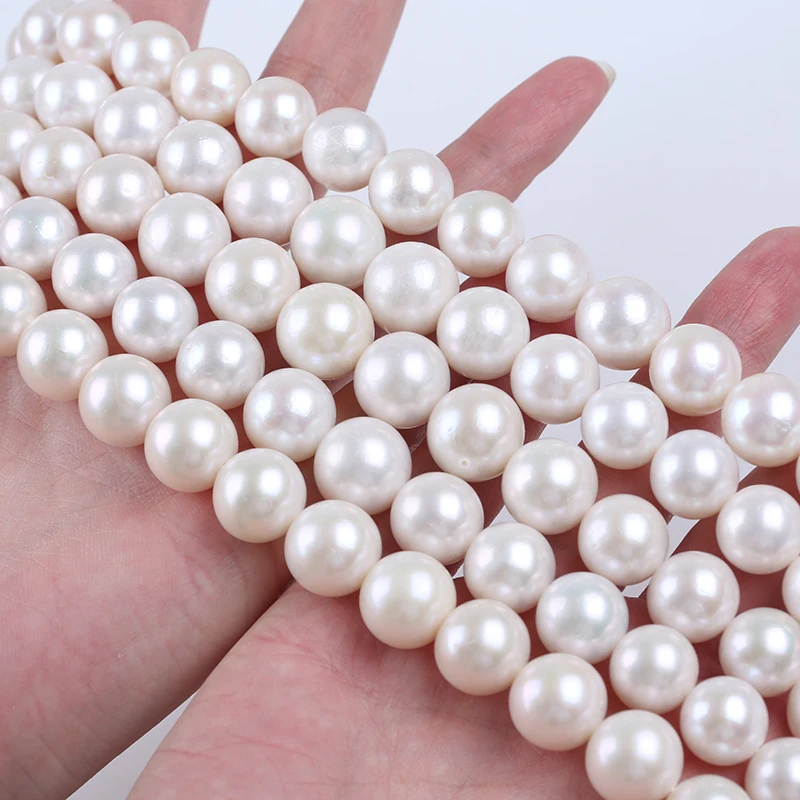 

11-13mm freshwater edison round pearl necklace with clasp