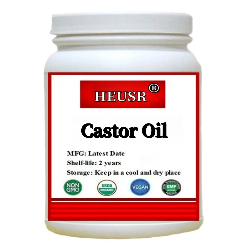 100% Pure Castor Oil Essential Oil Carrier Oil Aromatherapy Massage Promoting Hair Growth DIY Skin Care Raw Material