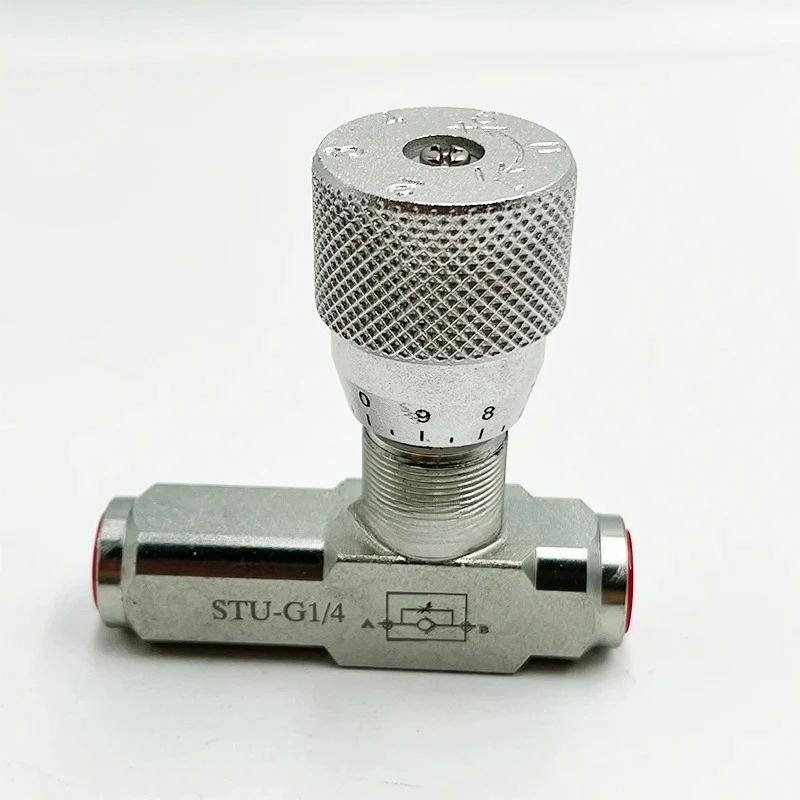 

STU-G1/4 Hydraulic One Way Throttle Valve Adjustment Speed Valve Speed Regulating Valve