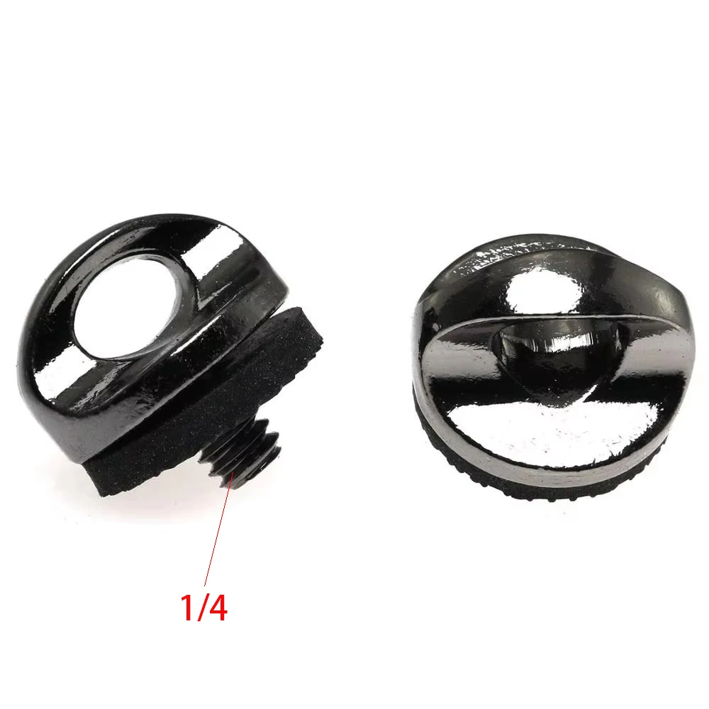 카메라 넥 스트랩 나사 거치대, 고무 와셔 포함, 퀵릴리즈 손목 스트랩 슬링용, 1/4-20 나사, 1/4 인치 카메라 나사, 2 개