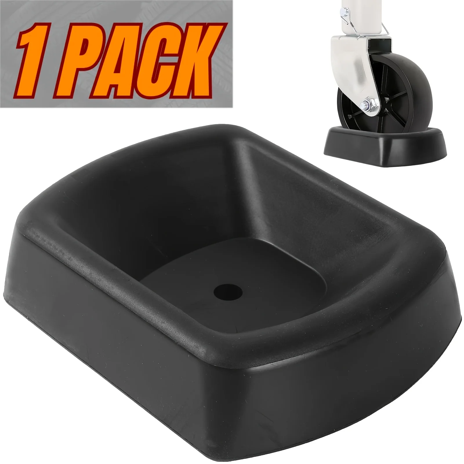 

Jack Wheel Chock Dock, Fits 15.24 cm Caster, Heavy Duty Reinforced Rubber Trailer Jack Block Wheel Chocks for Trailer & Trailer