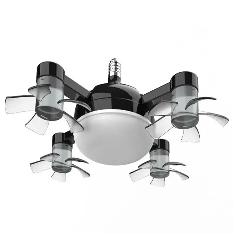 A66T-Ceiling Fan Remote Control 2 In 1 3 Gears Dimming Hanging Fan With LED Light Quiet Eye Protection Ceiling Lamp Bedroom