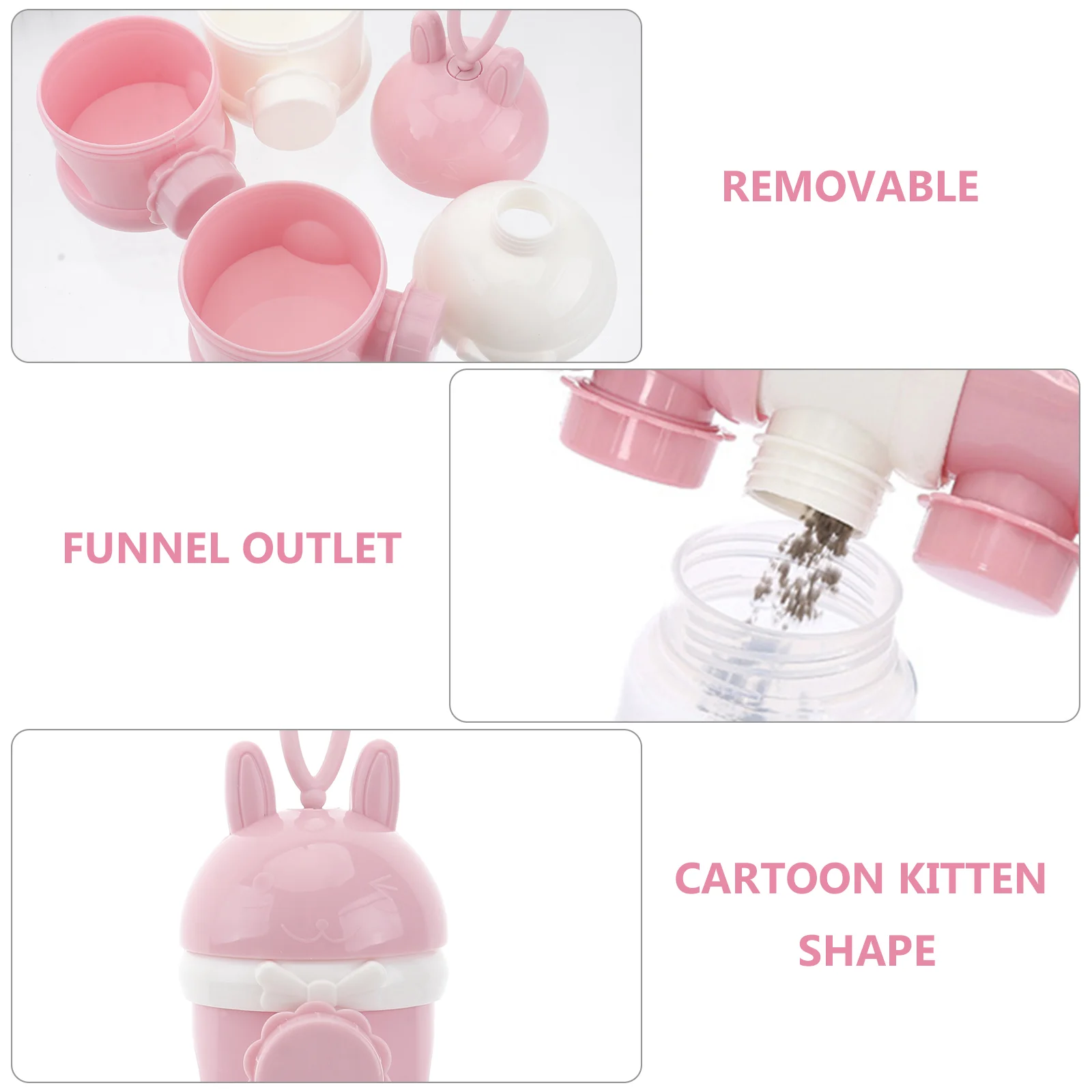 3 Layer Milk Powder Box Storage Bags Breastmilk Mix Container Baby Holder Dispenser Food for Travel Containers Formula