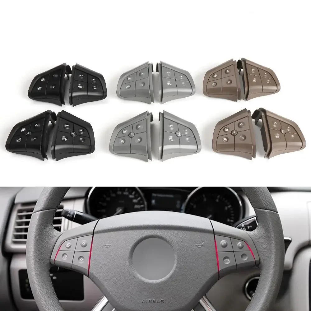 Car Multi-function Steering Wheel Switch Button Kit Control Key For Mercedes Benz W164 W245 W251 ML GL 400 450 2006-2009