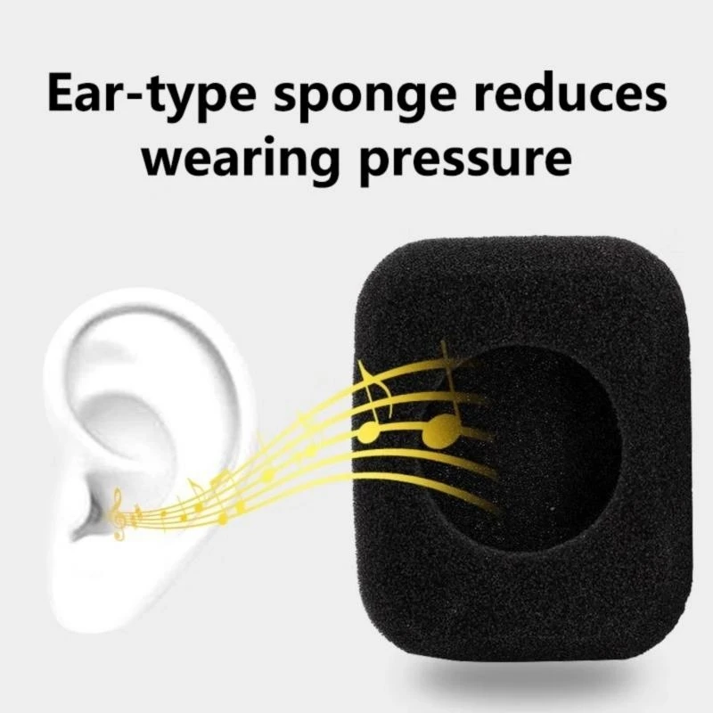 E8BA 1 Pair Sponge Ear Pad Foam Earpad Cushion For Form 2 Earphone Replacement