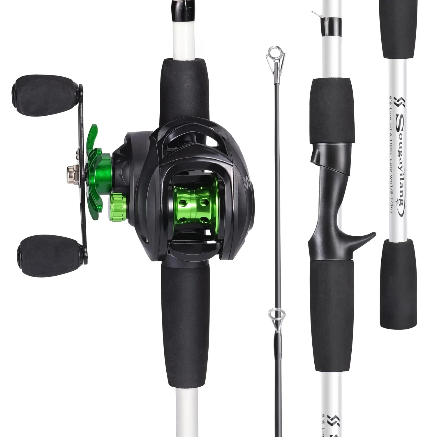 Sougayilan Baitcasting Fishing Rod & Reel Set | 7.2:1 Gear Ratio | Freshwater Bass Fishing