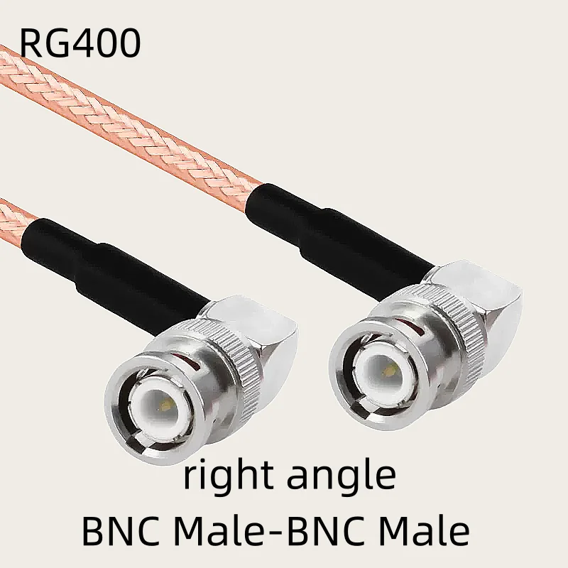 rg400 coaxial cable BNC Male to BNC Female right angle adapter Low Loss 50 Ohm RF Coaxial RG400 Cable