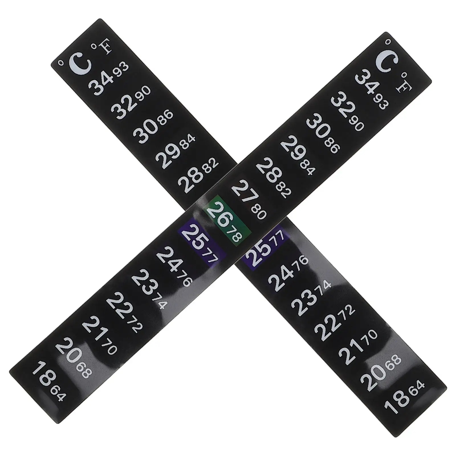 2Pcs Digital Thermometer Sticker Strip Adhesive for Brewing Fermentation Temperature Monitoring High Precision Temperature