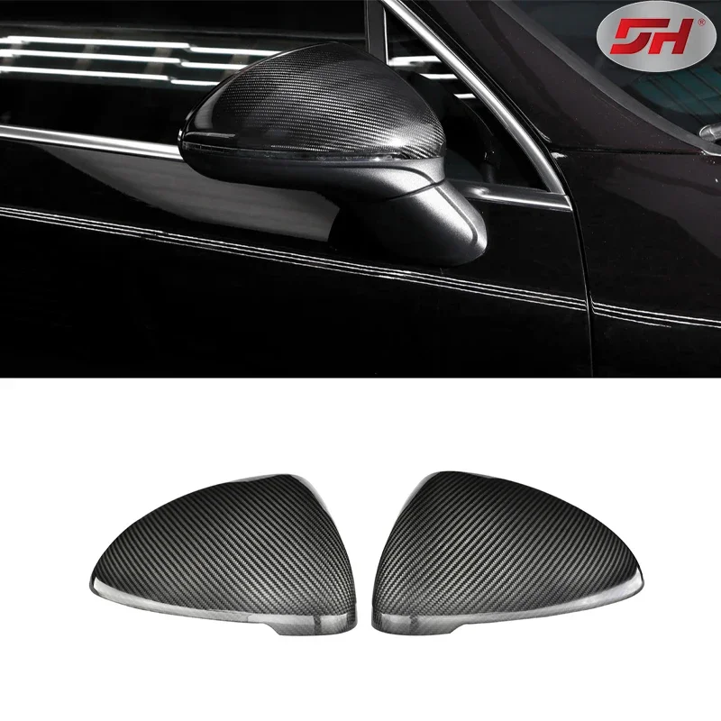 

Automobile Dry Carbon Fiber Rearview Mirror Housing for Porsche cayenne 15-17(Left-hand Drive)