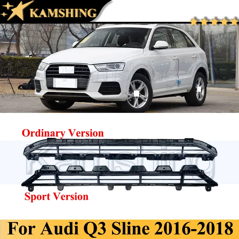 

Нижний дефлектор переднего бампера Kamshing для Audi Q3 Sline 2016-2018, нижний спойлер, нижняя накладка-диффузор