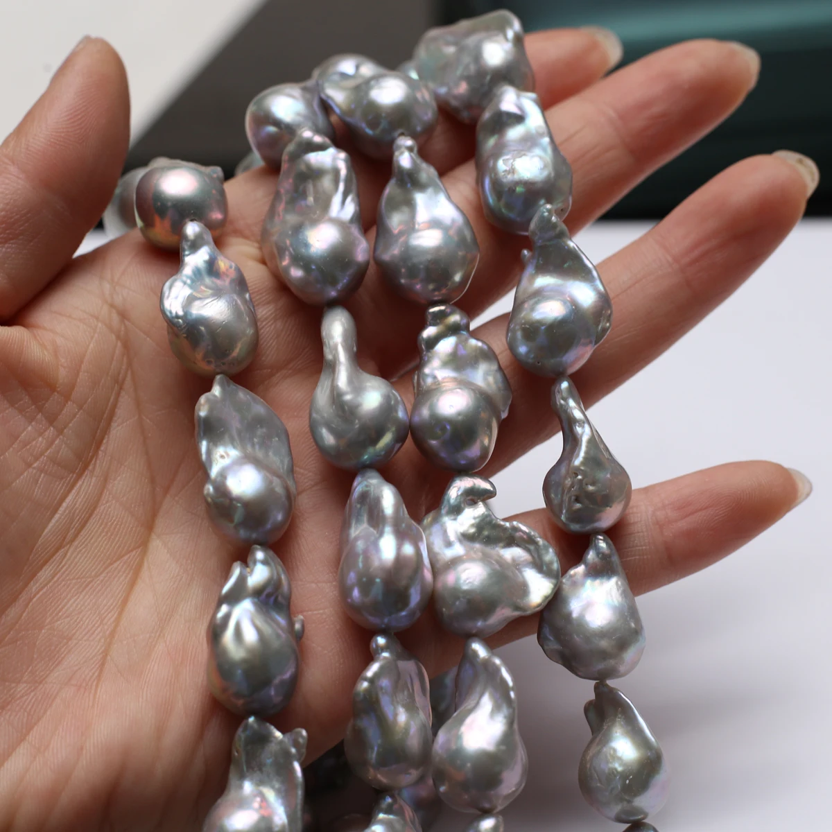 

AAAA Baroque Pearl Natural Freshwater Fish-Tail Shaped Pearl For Jewelry Making DIY Necklace Earrings Bracelet Accessory