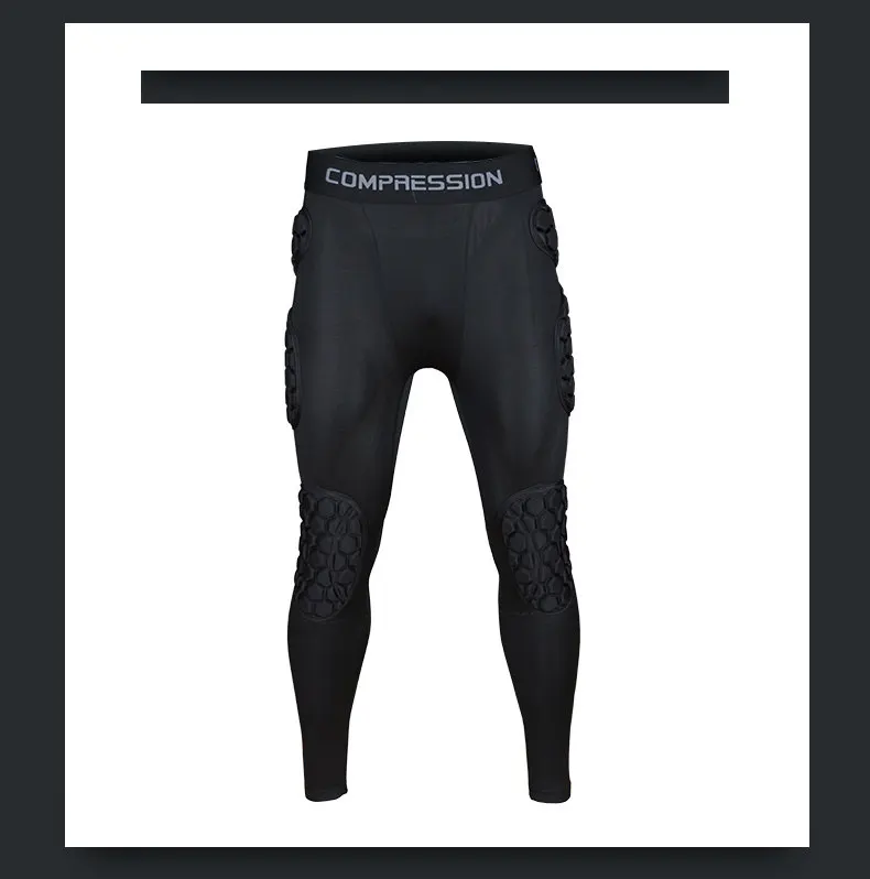 Herren Fußball Torwart Trainingshose EVA Verdickte Schwamm-Knieschoner Schutz Herren Fußball Rugby Knieschutz Hüftpolster Hose Lange Hose – Detail 10