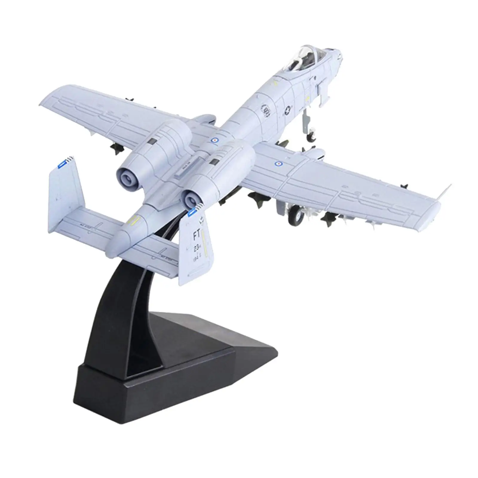 1:100 Diecast realista A-10 avión de ataque modelo juguetes decoración regalo