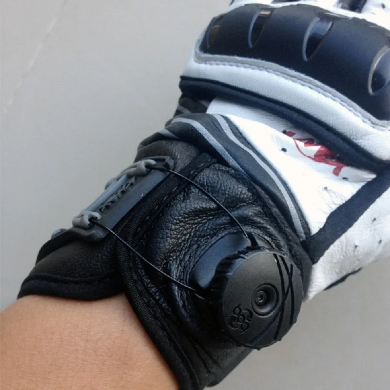 New uli ORSA Moto rbike guanti senza dita Moto moto cross moto rcycle guanti da corsa guanti in vera pelle nero bianco colore V14