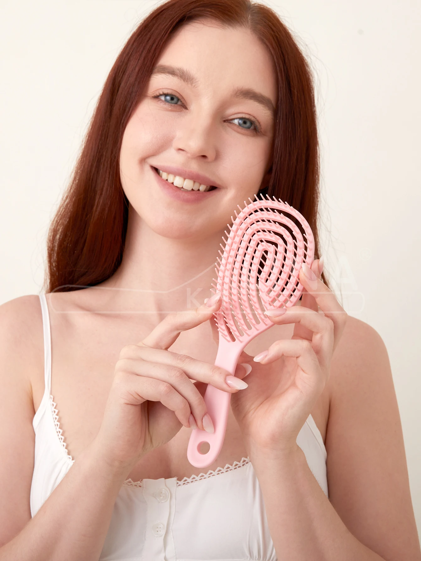 

1pc Hollow Out Hairbrush Tangled Detangling Hair Brush Anti-static Comb Massage Anti-static Wet Curly Hair Brushes Styling Tool