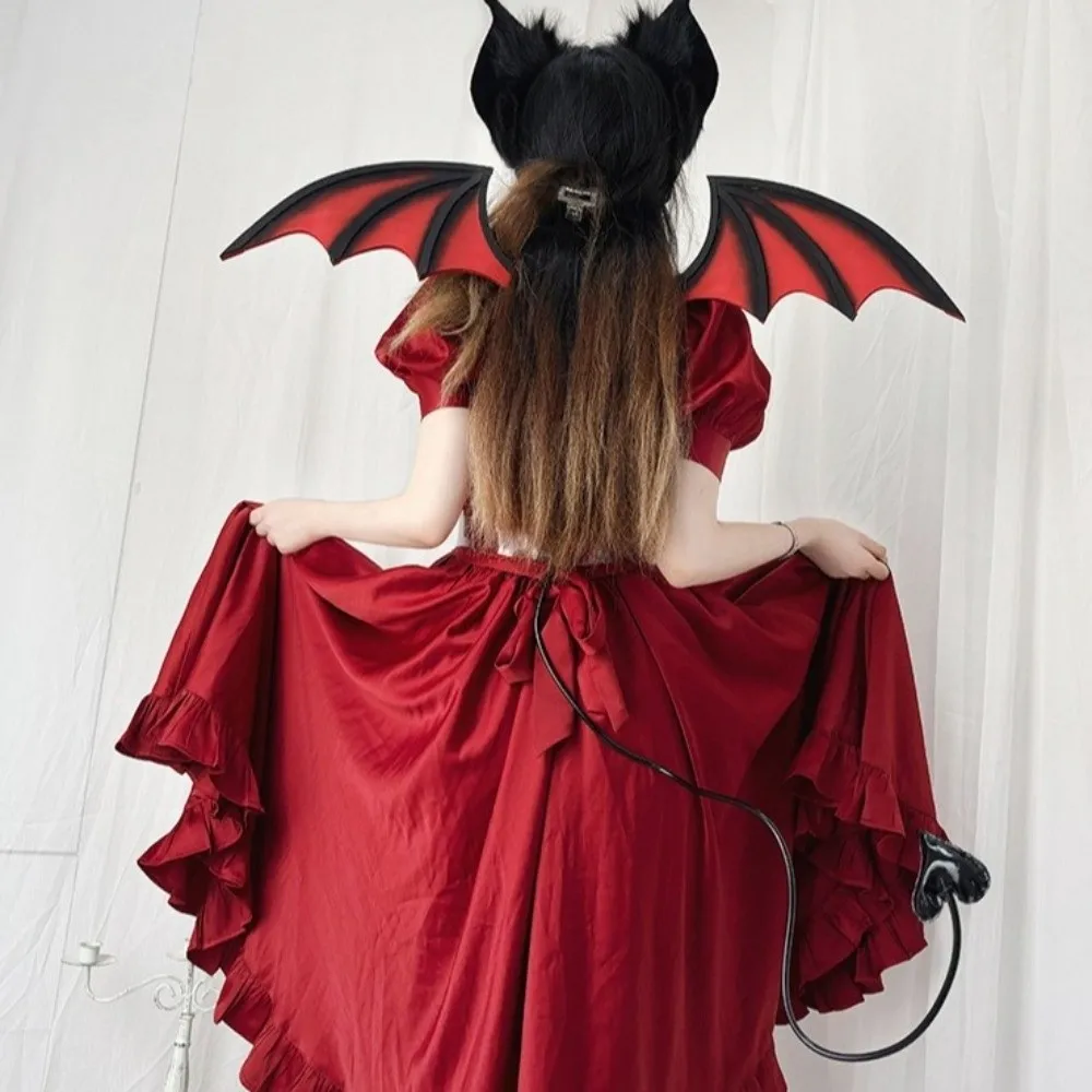 Little Demon Sweetheart Tail Universal Adjustable Bat Tail Waistband Black Arrow Heart Style Cosplay Costume Party Accessories - view 4