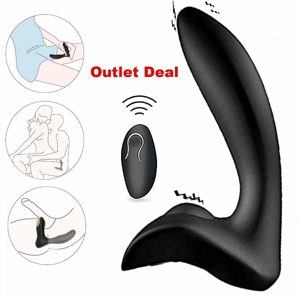 

Male Vibrating Prostate Massager 2 Powerful Motors 10 Stimulation Patterns For Wireless Remote Control Unisex Anal Sex Toys