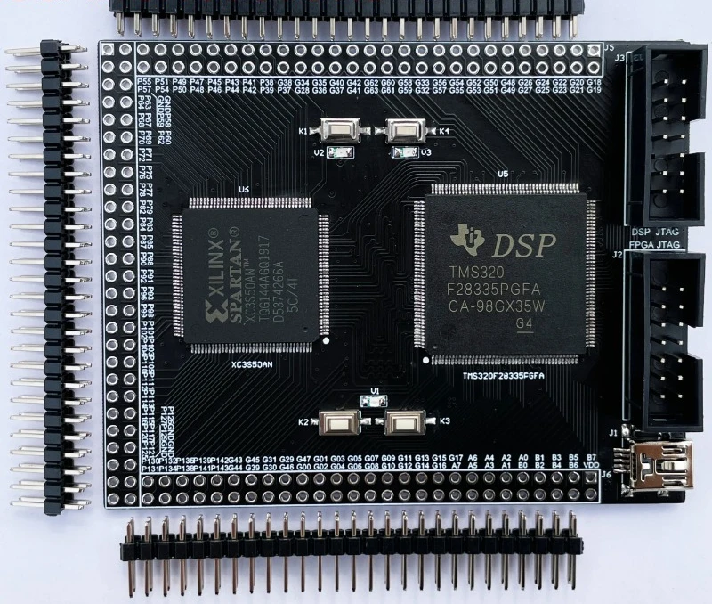 Fpga+dsp two in one development board core board TMS320F28335 development board xc3s50an core board