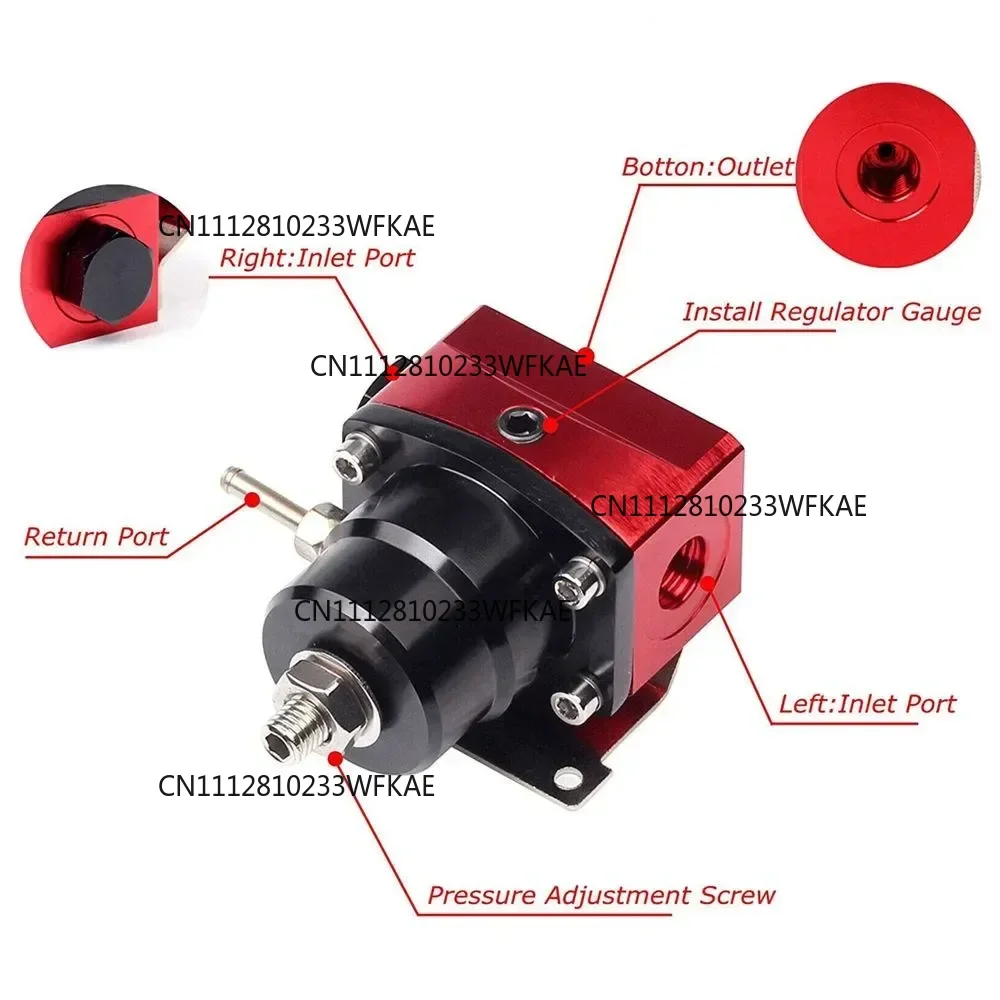 For 7MGTE MKIII with Hose Line Fittings Oil 100psi Gauge Universal Adjustable FPR AN6 Fitting EFI Fuel Pressure Regulator