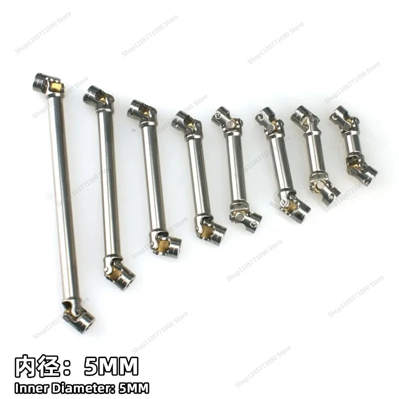 For 1/14 Scale Truck Tamiya Tow Head Drive Shaft CVD Universal Joint 5MM Stainless Steel Climbing Vehicle RC Model LESU