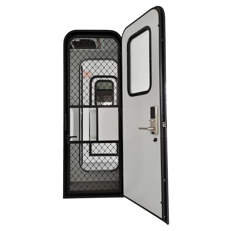 

High-quality Aluminum Alloy Customized Size Electronic Card Lock RV Door with EMARK Custom Sizes