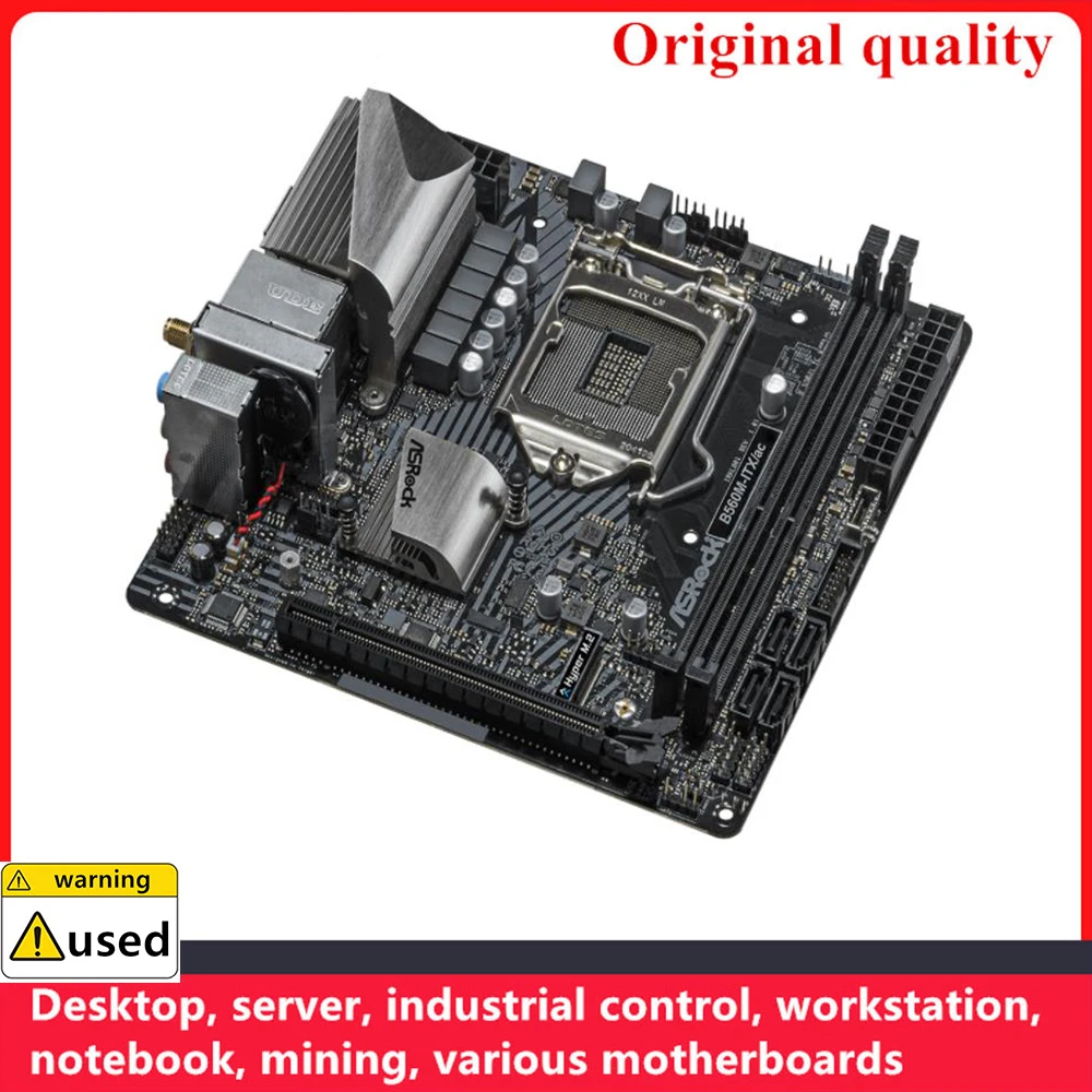 Imagem -02 - Asrock-mini-motherboard B560m-itx ac B560m-itx Itx Lga 1200 Ddr4 para Intel B560 Motherboard Desktop M.2 Nvme Sata Iii