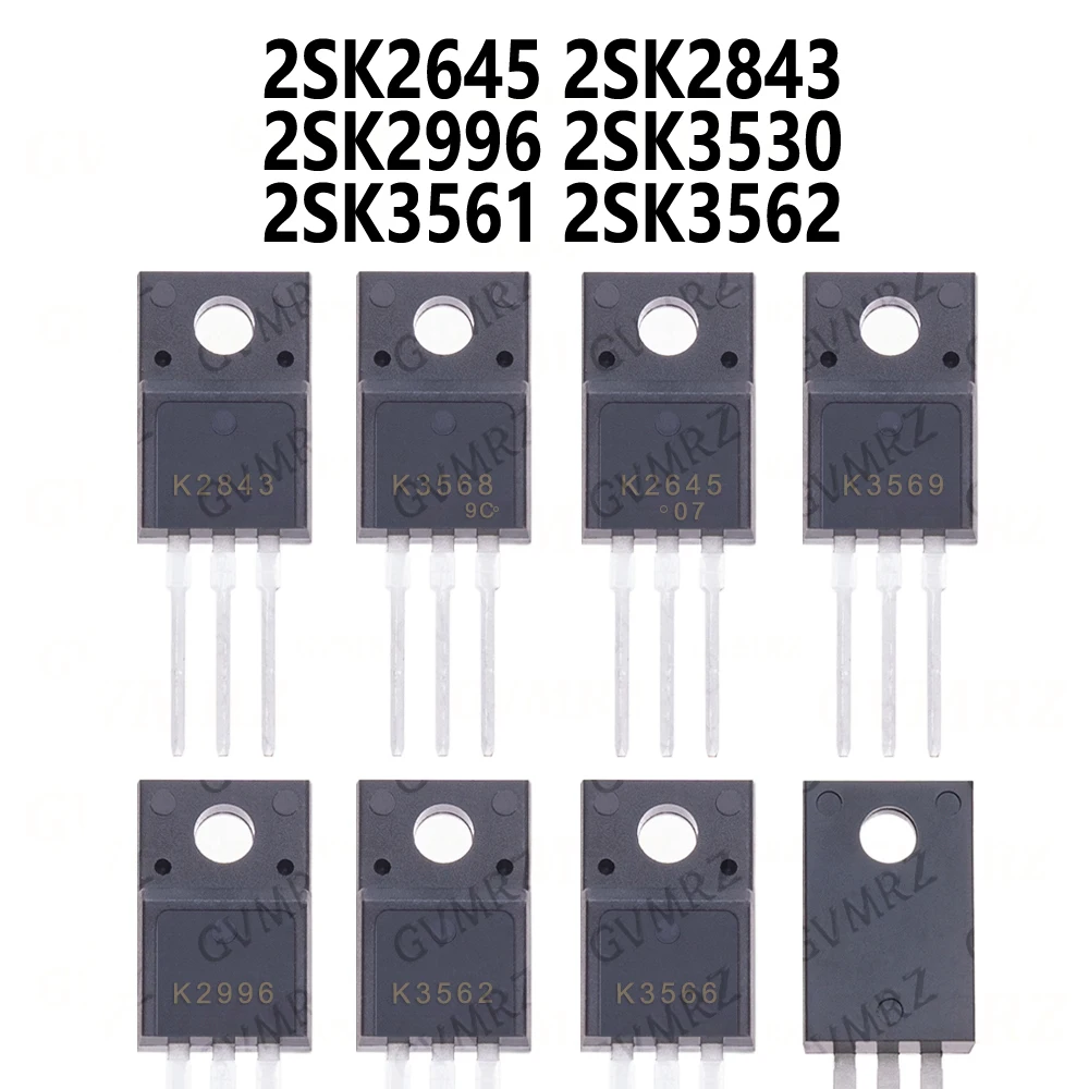 10PCS 2SK2645 2SK2843 2SK2996 2SK3530 2SK3561 2SK3562 2SK3566 2SK3567  TO-220 2SK3568 2SK3569 2SK3667 2SK3679