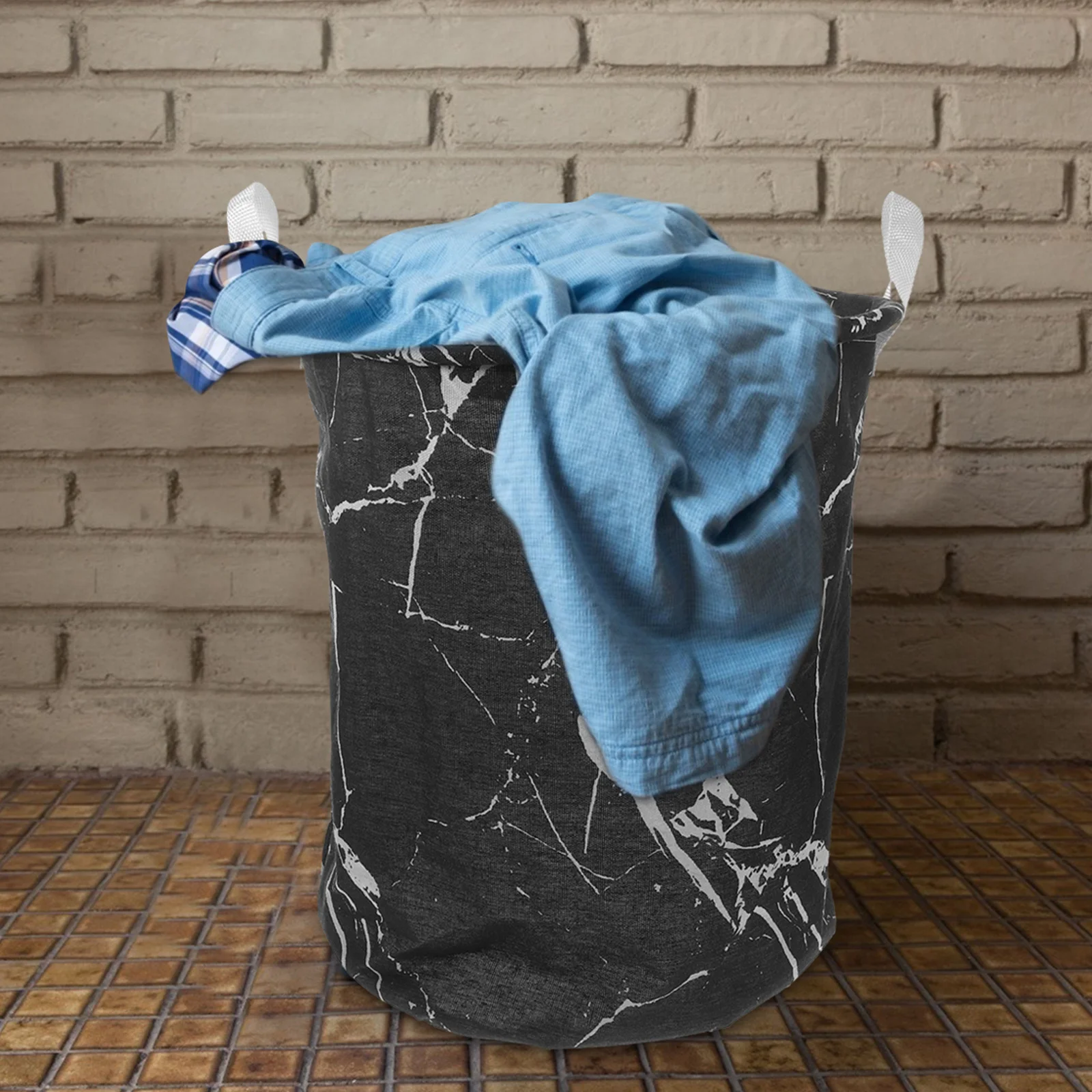 Large Folding Waterproof Laundry Basket Linen Cotton Storage Organizer Portable Home Sundry Container Storage Basket