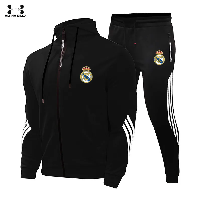 2024  New  Atmosphere Spring And  Autumn  Men's  Sports Suit Sportswear 2 Men's Sweatshirt + Pants Men's  Street Wear  Suit Coat