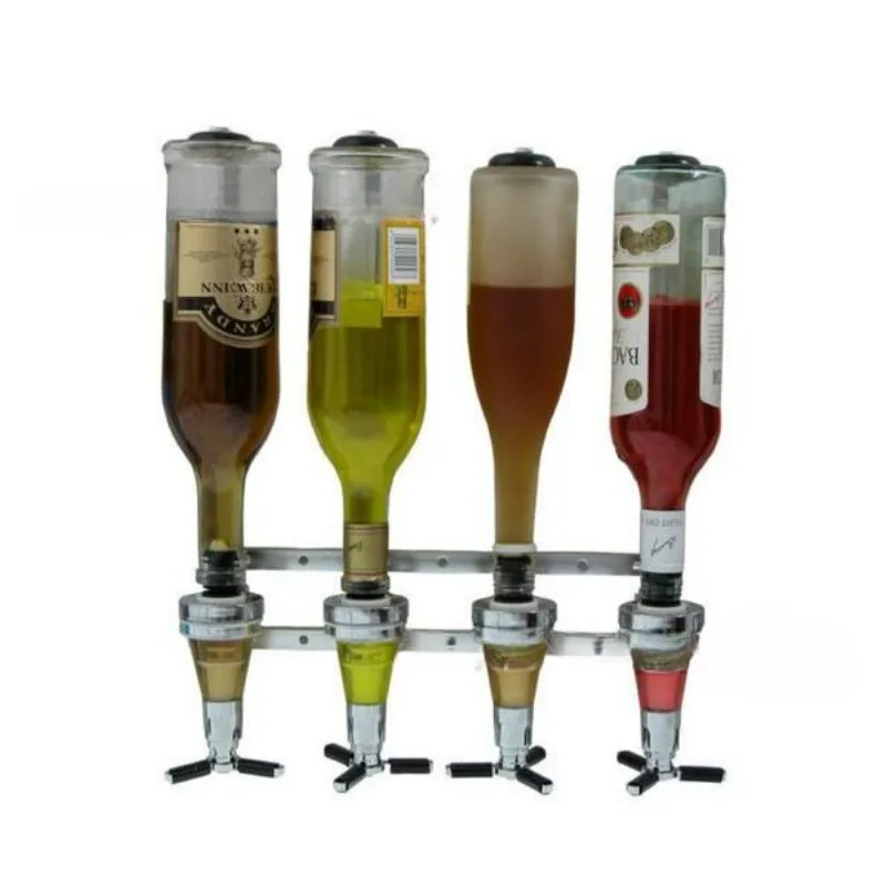 Bottle Liquor Dispenser Wall Mounted Cocktail Shaker Stand Wine Beer Alcohol Bar Beverage Dispenser Cocktail Alcohol Divider