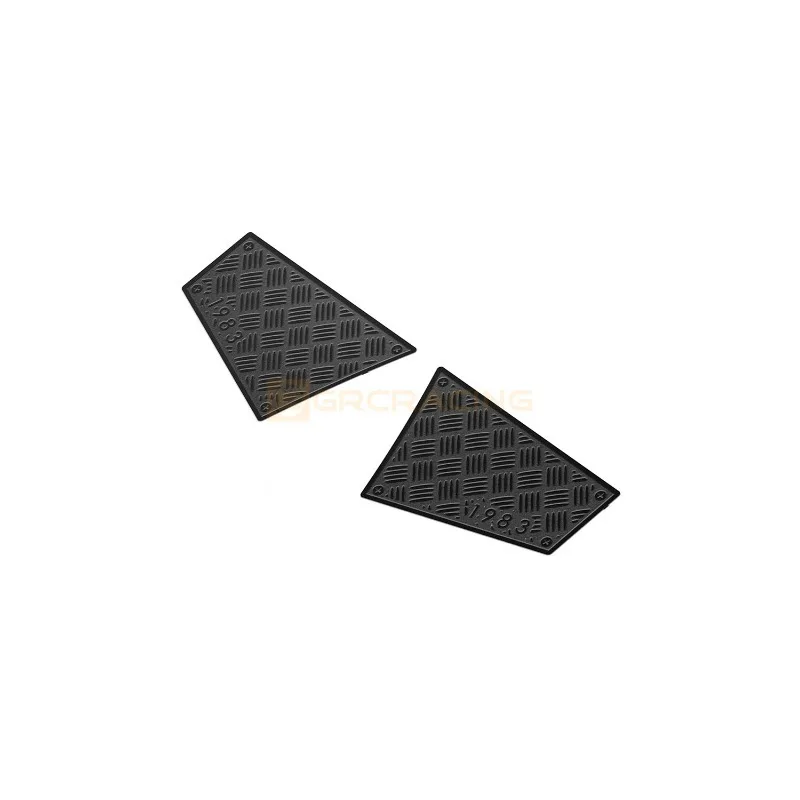 1set Simulated Stainless Steel Back Skirt Decorative Sheet for 1/10 RC Crawler Car MJX H8H