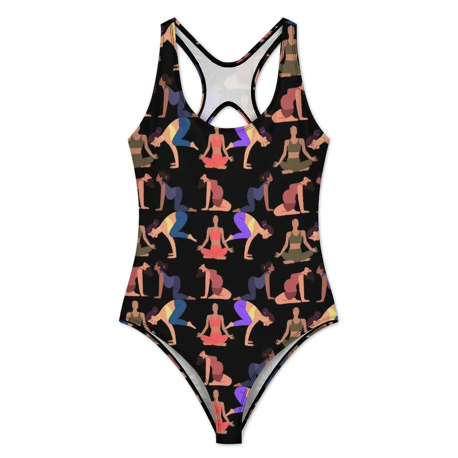 Exercising Yoga Ladies Swimsuit Yoga Lover One Piece Swimwear Push Up Fashion Monokini Sexy Fitness Custom DIY Bodysuit