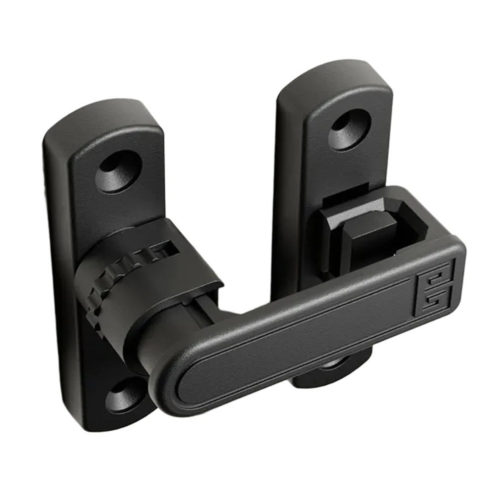 Door Lock Buckle Height-Adjustable Flip Latch Lock 90/180 Degree Sliding Swinging Door Lock Multi-purpose Sliding Door Lock Bolt