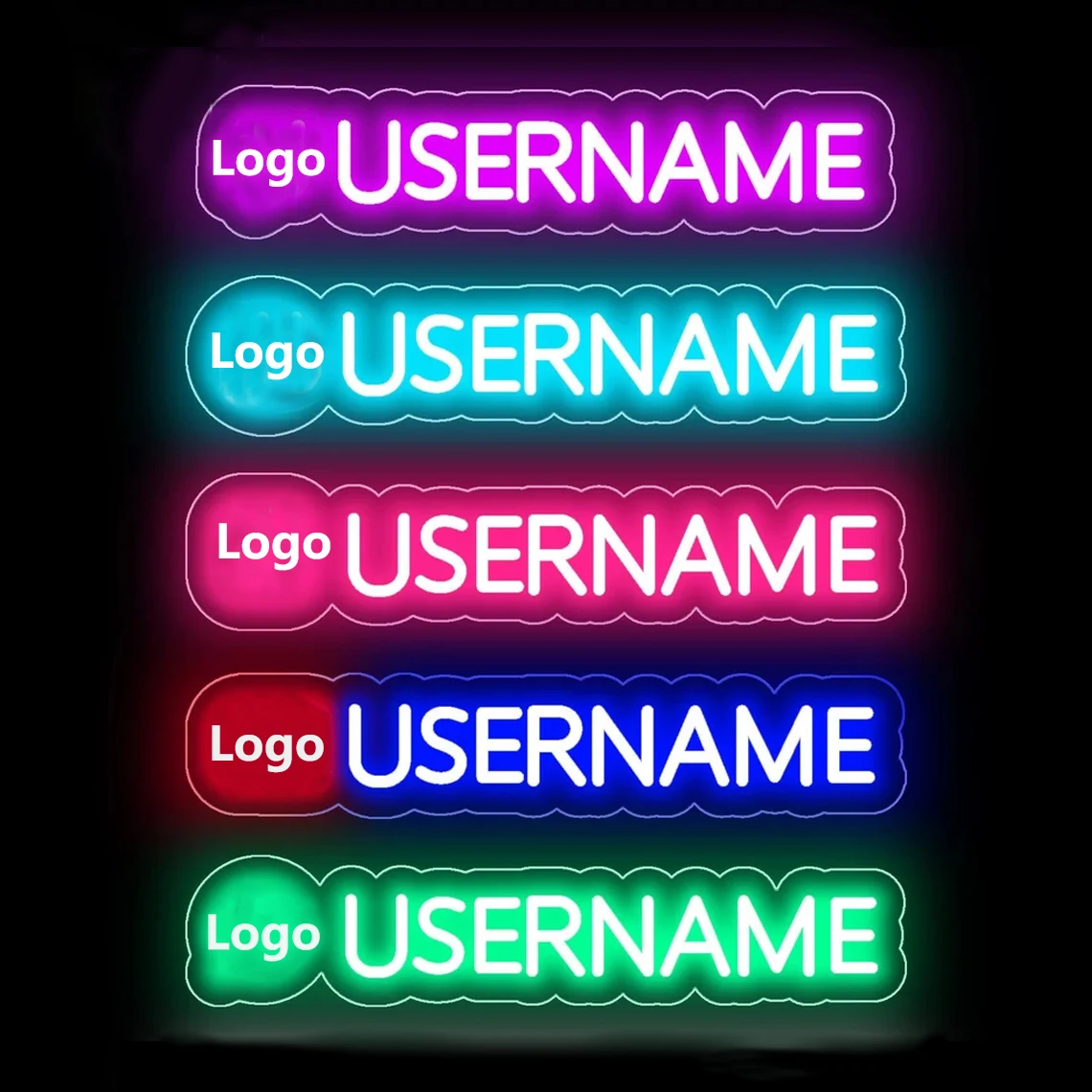Custom Gamer Tag Neon Sign Username Neon Sign Personalized Gift for Gamers Game Room Decor Gaming Art Wall Decor