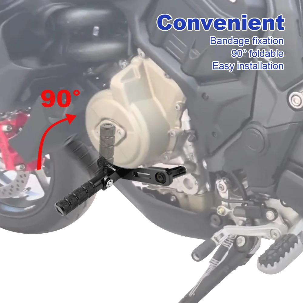 For Ducati Multistrada V4 V4S V4 RS V4 Pikes Peak V4 Rallly Motorcycle Rider Foot Pegs Foldable Footrest Kit Highway Peg Mounts