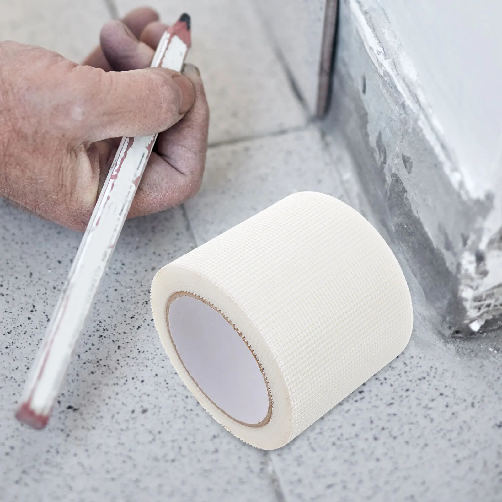 الألياف الزجاجية ذاتية اللصق دريوال جدار الكراك ختم شبكة للداخلية الخارجية الفجوة الترقيع ثقب دريوال شبكة الألياف الزجاجية إصلاح #1