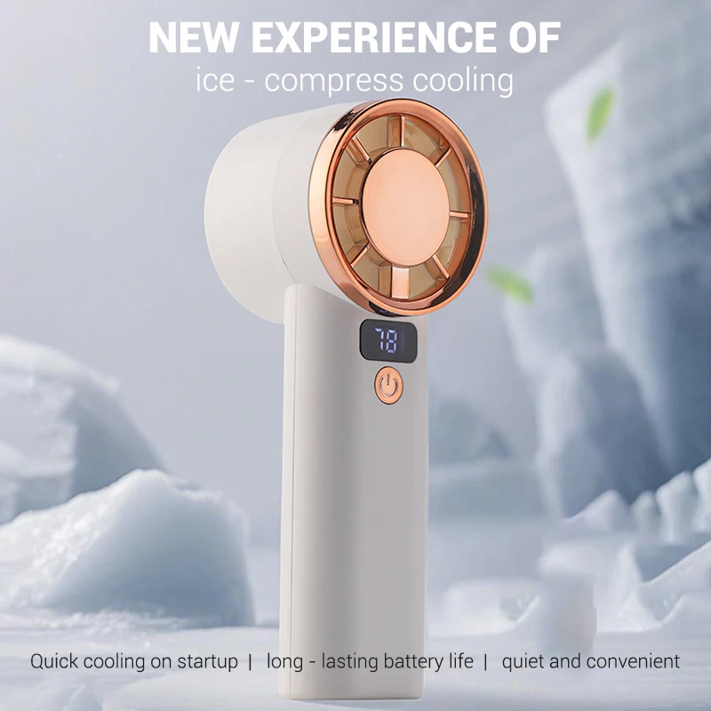 جديد بالجملة الصيف مروحة قابلة للشحن 3000mAh عالية السرعة الكهربائية المحمولة مروحة تبريد الهواء USB المحمولة مروحة صغيرة Ventilador #3