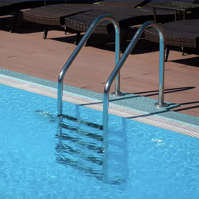 

Inground & Above Ground 304 Stainless Steel Swimming Pool Ladder With Handrail Anti-Slip Treads And Easy DIY Installation