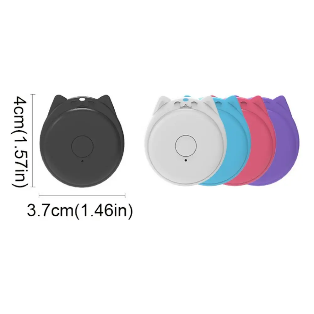Anti-lost Mini GPS Tracker Bluetooth 5.2 Wireless Pet Bluetooth Tracker Cartoon Shape Plastic Smart Tracker Outdoor Travel
