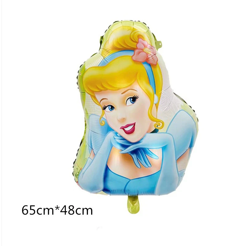 18 pollici Ariel Belle biancaneve cenerentola Disney Princess Foil Balloons decorazione per feste di compleanno per bambini Globos Girls Favorite