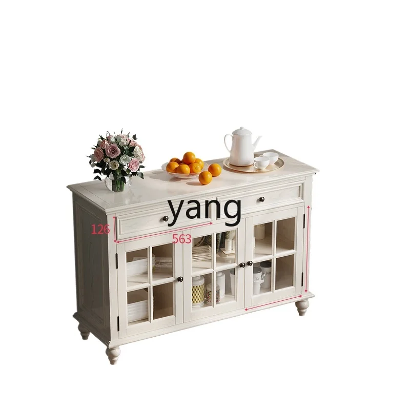 

CX Solid Wood Dining Side Narrow Storage Cabinet Small Apartment New Chinese Wine Cabinet Living Room Wall Locker