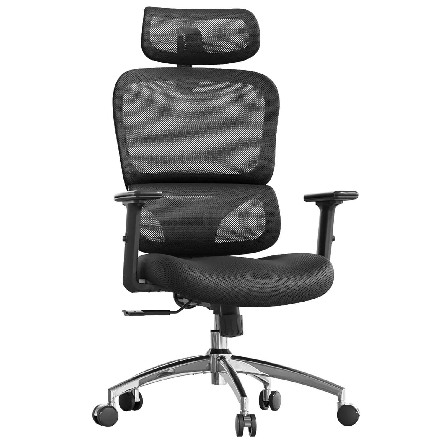 

Эргономичное офисное кресло, настольное кресло с высокой спинкой, поясничная поддержка, поворотное компьютерное рабочее кресло с регулируемым подголовником, функция наклона