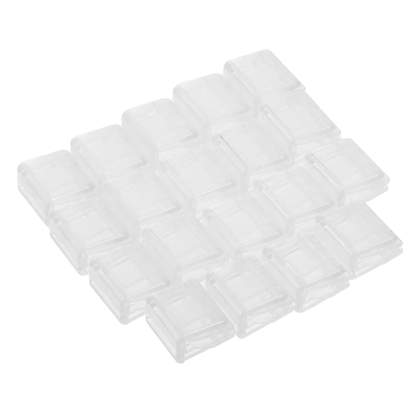 20Pcs Clear Plastic Paper Clips Transparent Push Clips Document Organizer Test Paper Memo Holder Office School Supplies