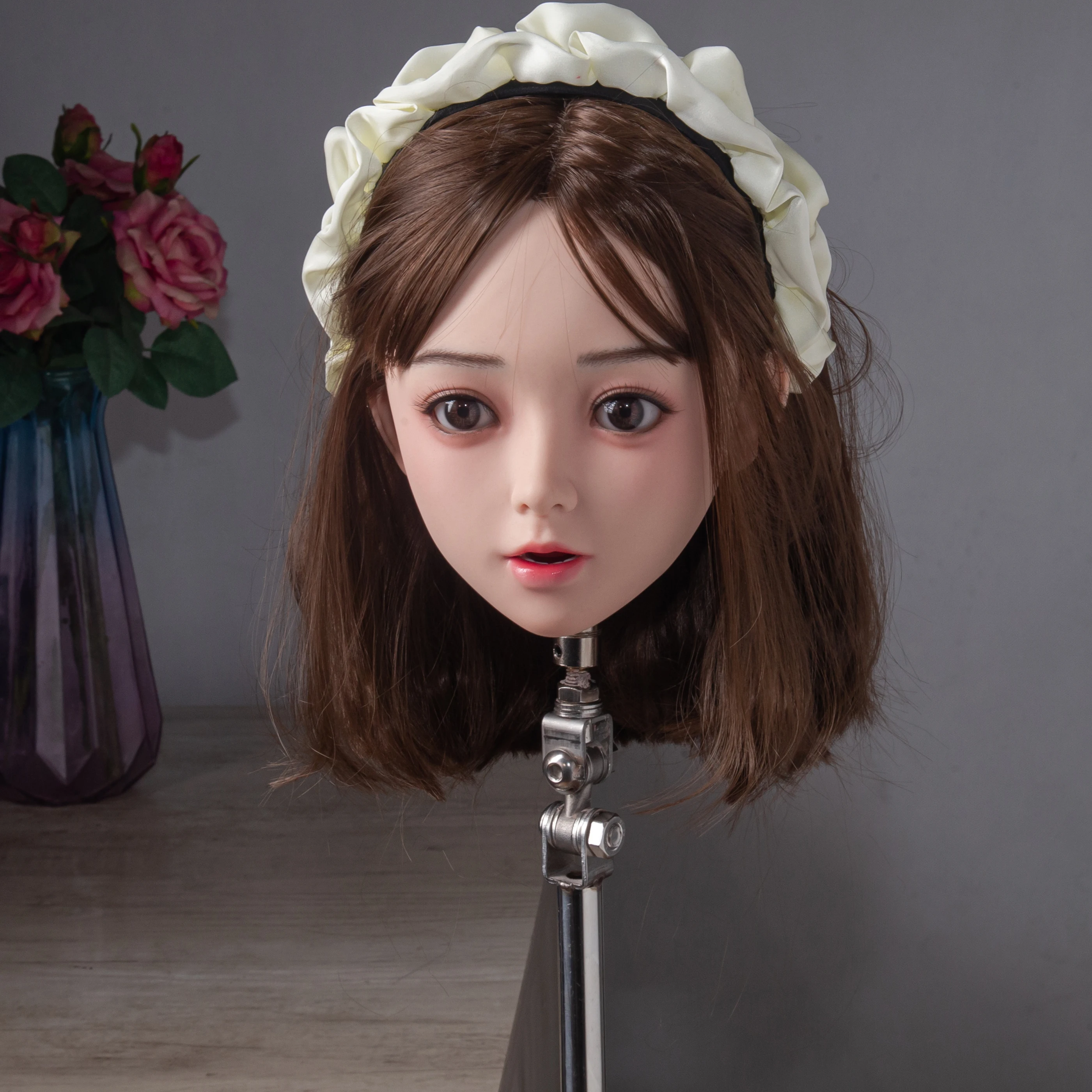 

Регулируемая модель TPE, голова манекена, съемный парик, универсальная подставка для прически для взрослых для мужчин и женщин, тренировочные волосы, новый ст.