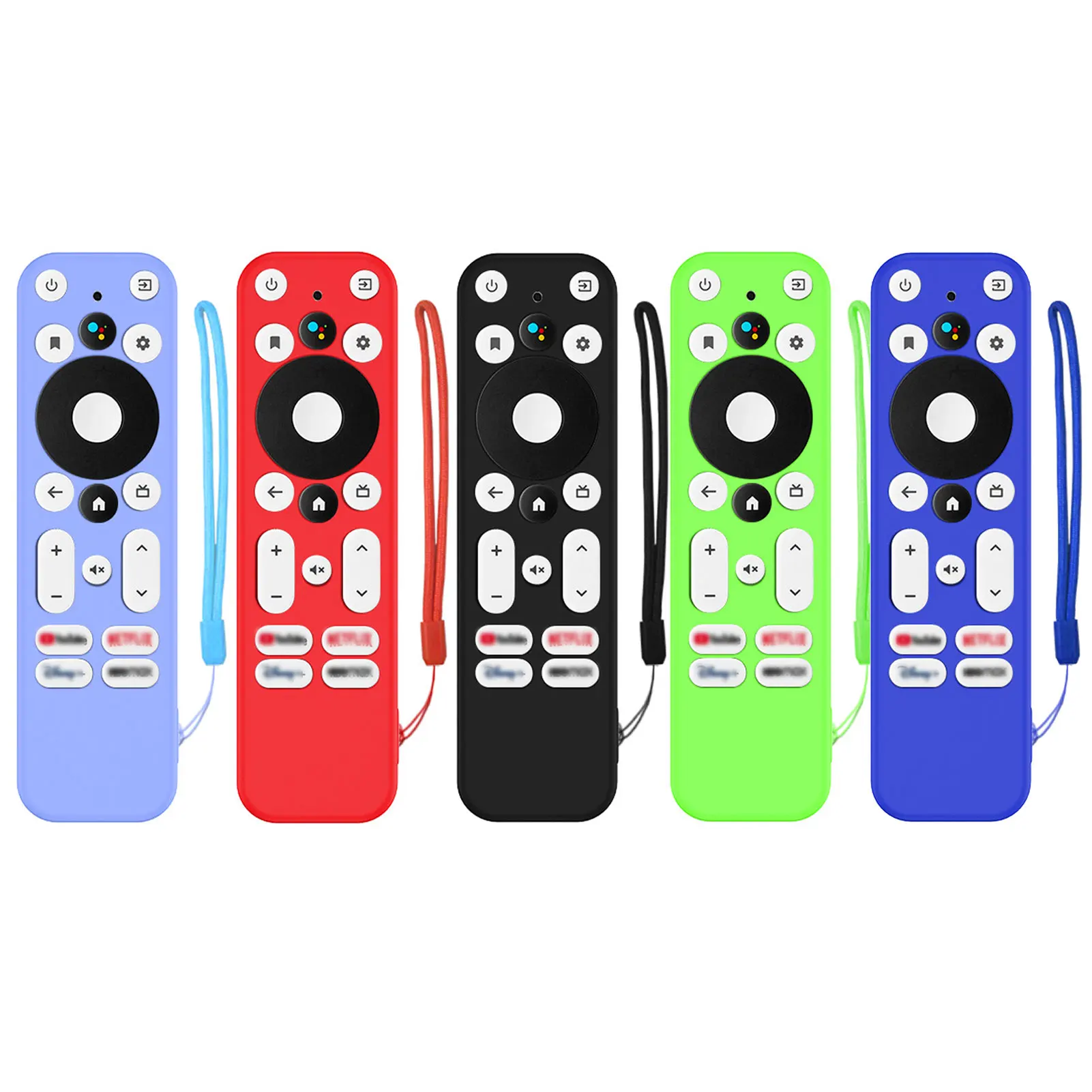 Remote Control Protective Case For ONN Android TV 2K FHD Streaming Stick Silicone Cover Compatible Remote Cover With Lanyard