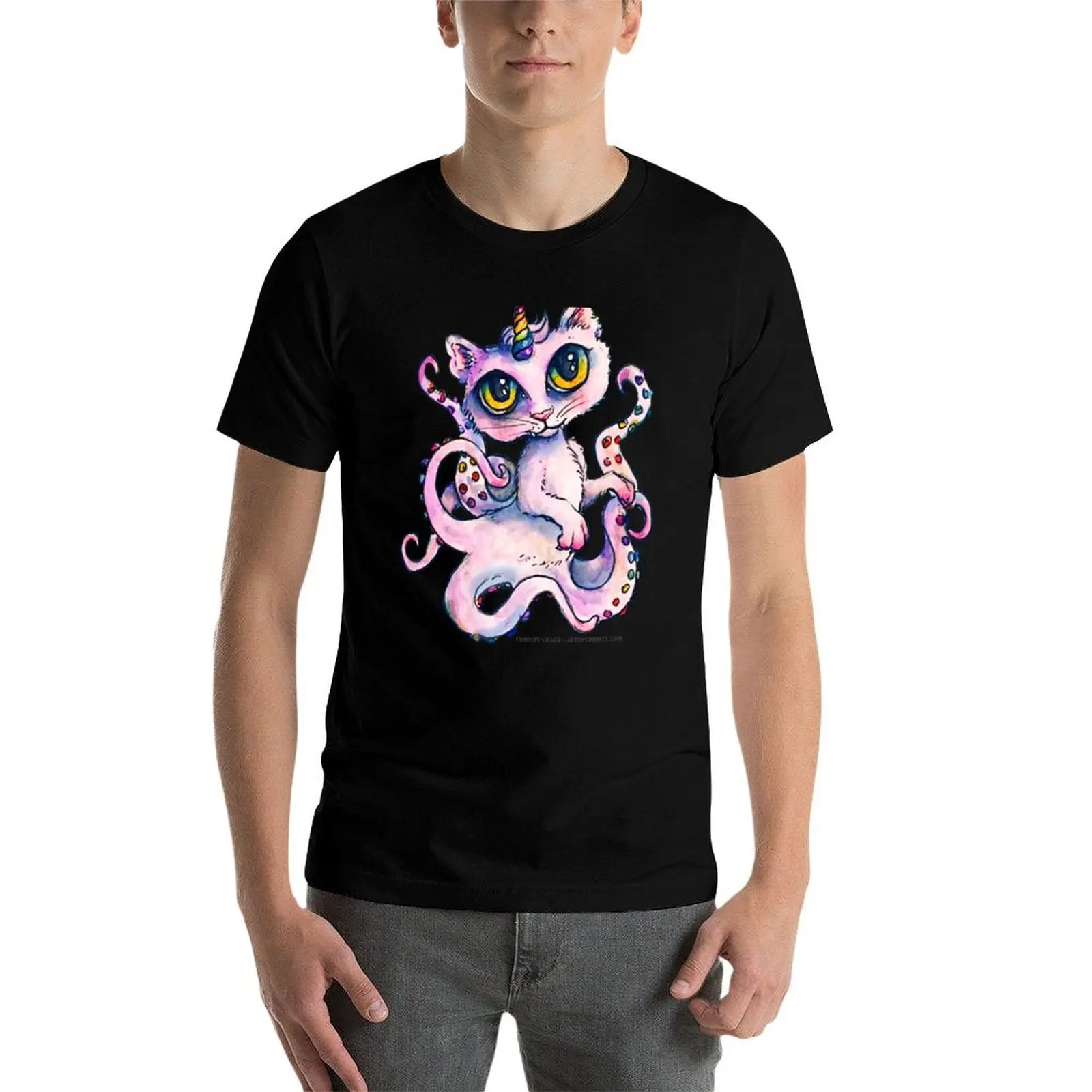 

OctoKittyCorn T-Shirt printed t shirts for man t shirt man plain anime t shirts oversize T-Shirt