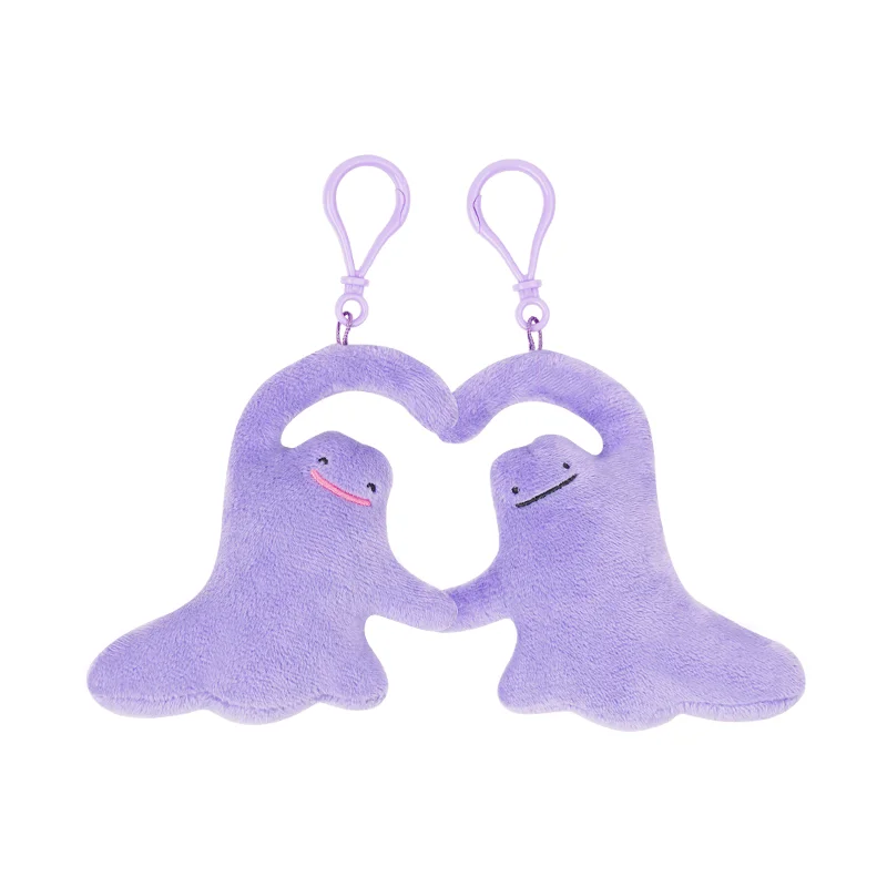 

Сувениры серии Life от Pokémon Ditto "Transform" – плюшевая подушка, брелок, подушка для шеи и панама – подарки для девочек