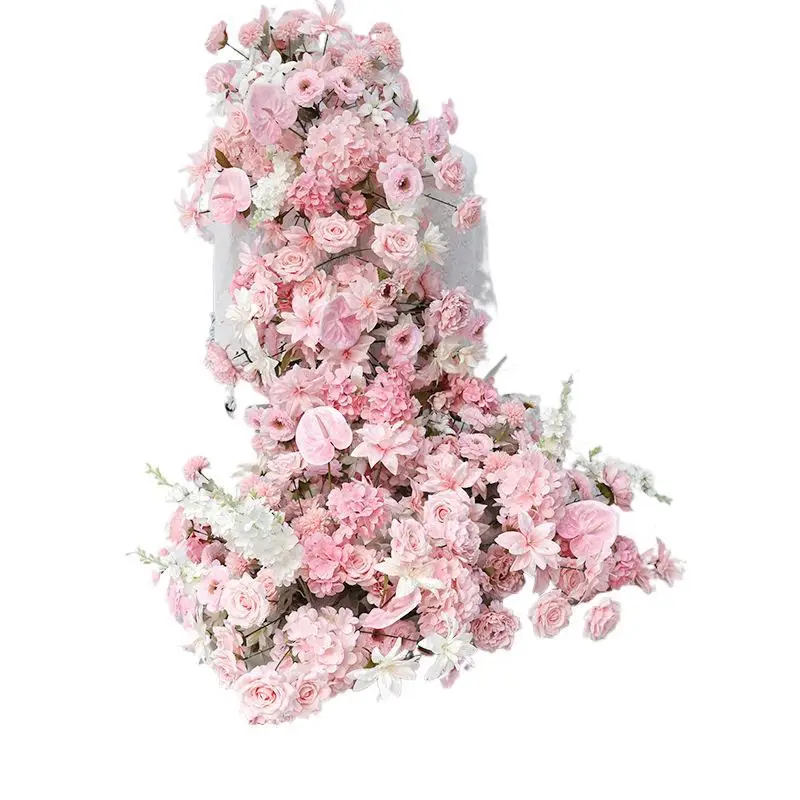 

Waterfall table flower birthday fake flower finished wedding ornament